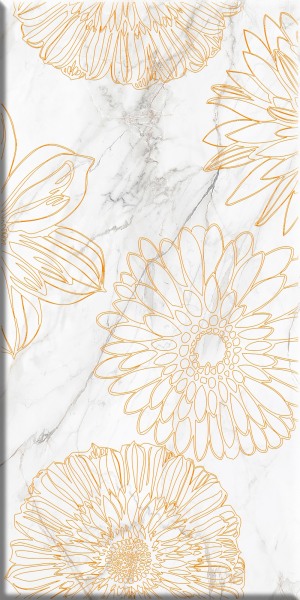 Briere декор белый flower 2 30х60